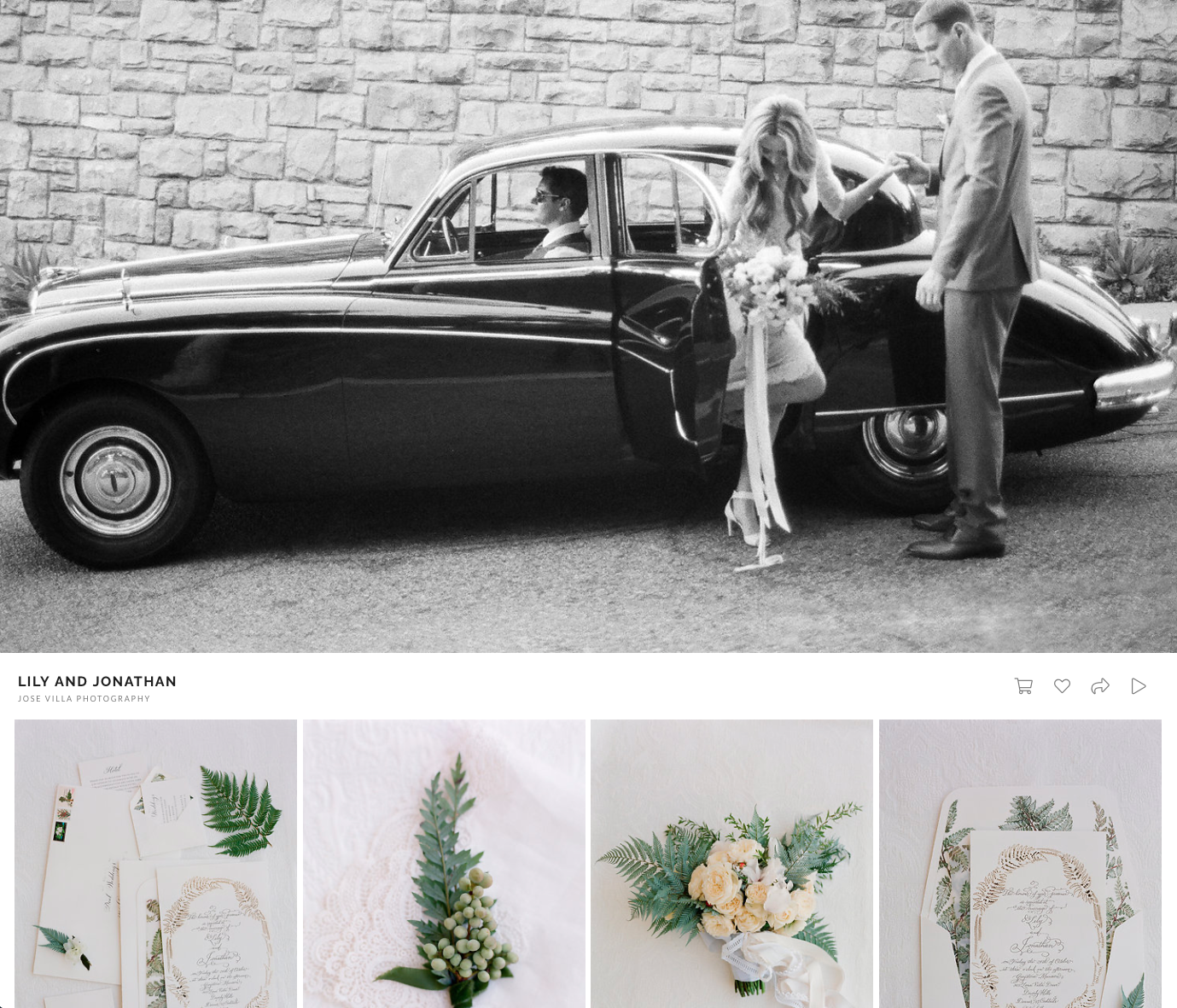 Pixieset Example Gallery (Screenshot)